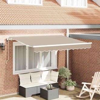 vidaXL Toldo Retr&aacute;ctil Beige 250 X 200 Cm Tela Vidaxl