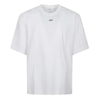 Off-white T-Shirts, male, White, Size: M 3D Spray Arrow Skate T-shirt