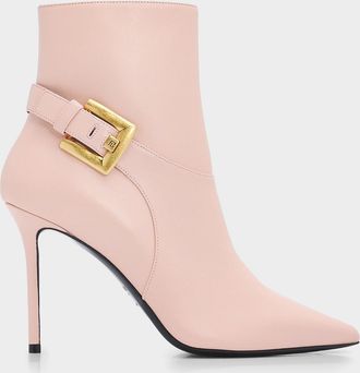 Balmain 95mm Anthem Leather Ankle Boots