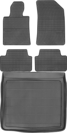OEM Peugeot 508 I Sw / Kombi De 2010 A 2019 Set - Alfombrillas De Goma Para Coche + Alfombrilla Para Maletero