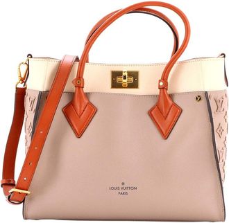 Louis Vuitton Beige Monogram Tuffetage Leather On My Side Mm (Authentic Pre- Loved)