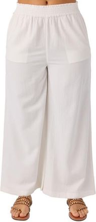 O'Neill Sanders Wide Leg Pants in White at Nordstrom, Size Xx-Large