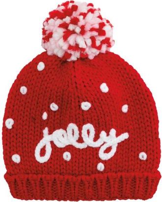 Mud Pie Jolly Holiday Embroidered Hat at Nordstrom, Size 0-6 M