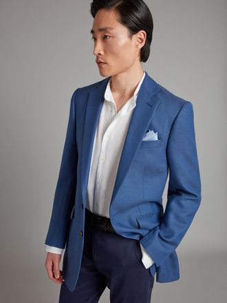 Oliver Brown Mockleno Eaton Jacket - Mid Blue