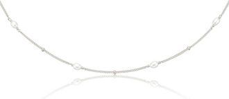 Lily & Roo Silver Seed Pearl Satellite Choker