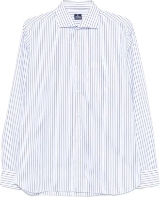 Truzzi Camicia a righe in cotone - Bianco