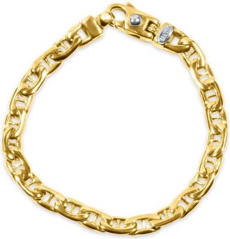 Pompeii3 Mens Marine Link 14k Gold (26gram) or Platinum (43gram) 6.5mm Bracelet 8.5