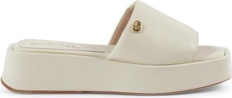 Dee Ocleppo Cream Heeled Mule