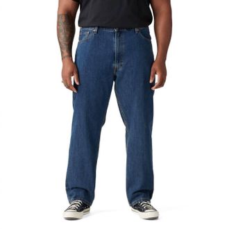 Levi's Mens 505 Regular Fit Jeans In Dark Stonewash