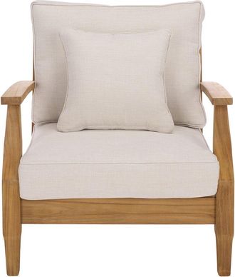 Safavieh Couture Martinique Wood Patio Armchair