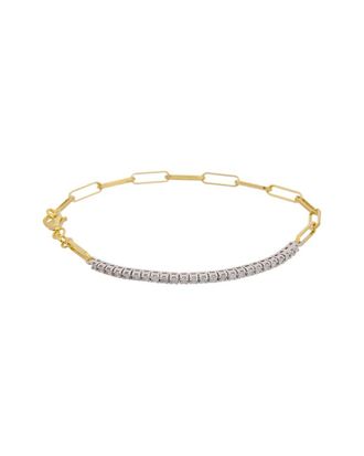Meshmerise 18K Over Silver 0.33 Ct. Tw. Diamond Bracelet