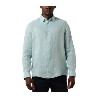 Drykorn Casual Overhemd - Heren - Zakelijke Overhemden - Blauw - XL - Linnen - Overhemden