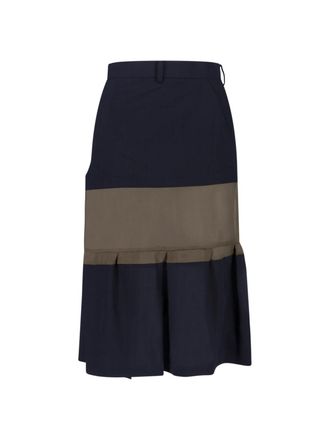 sacai Gonna Midi In Lana