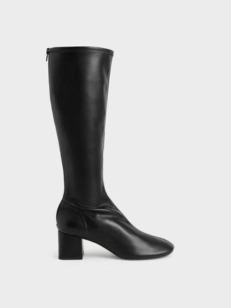 Charles & Keith Block Heel Knee Boots