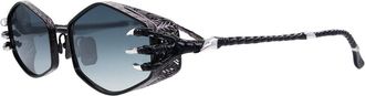 Anna-Karin Karlsson CLAW PLUME Black White Diamond Edition Womens Sunglasses Black Size 54