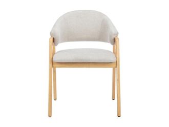 VENTE-UNIQUE.COM Set de 2 sillas hevea beige