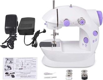 OEM Mini M&aacute;quina De Coser Port&aacute;til Con Pedal De 2 Velocidades - Compacta, Ideal Para Peque&ntilde;os Proyectos De Costura En Casa