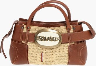 Dsquared2 Borsa a Mano in Pelle con Fibbia Logata Dsquared2