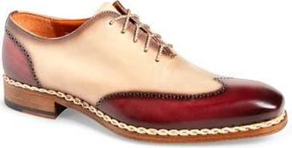 Mezlan Almagro Brogue Oxford in Red/Bone at Nordstrom Rack, Size 11.5