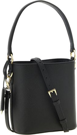 Prada Saffiano Leather Bucket Bag - Black