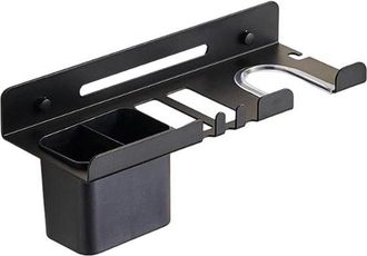 OEM Soporte Para Secador De Pelo - Organizador De Ba&ntilde;o - Guarda Tus Herramientas De Peinado - Dise&ntilde;o Que Ahorra Espacio - 30 X 11 Cm - Negro