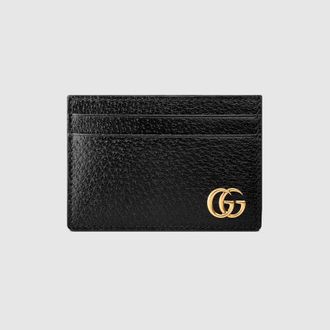 Gucci GG Marmont Money Clip, Gold, Leather