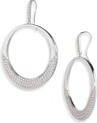 Tasha CZ Pavé Drop Earrings in Silver Cz at Nordstrom Rack