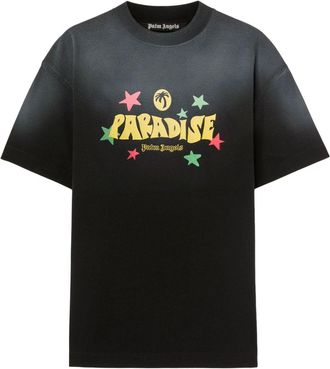 Palm Angels Paradise Palm T-shirt - Black