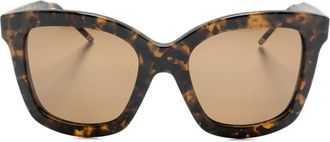 Thom Browne Occhiali da sole squadrati - Marrone