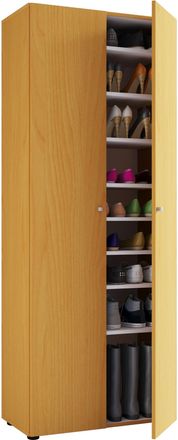 ebuy24 Ebuy24 - Gabinete De Zapato De Madera Vcm Dimensiones: An. 70 X Al. 178 X T. 40 Cm Gabinete Todo Uso 9 Compartimentos - Vandol (haya)