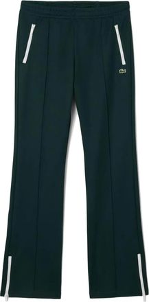 Lacoste logo-patch track pants - Green