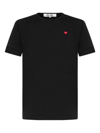Comme Des Garçons T-shirt met logopatch - Zwart