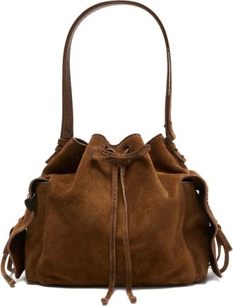 Acne Studios Borsa a spalla con tasche - Marrone