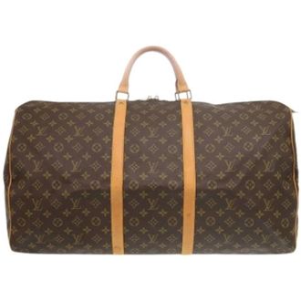 Louis Vuitton Pre-owned Boston Bag - Heren - Vintage Weekendtas - Bruin - ONE Size - Vintage
