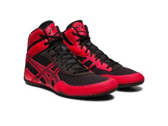 Asics Mens Matcontrol 3 Wrestling Shoe Mens Shoes Black/Classic Red : 10 D - Medium, Rubber