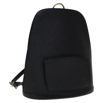 Louis Vuitton Gobelins Backpack Epi Leather Black Leather Backpack Bag (Pre-Owned)