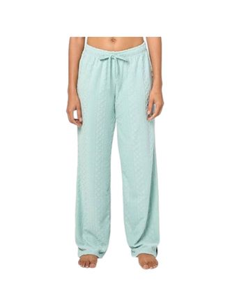 PJ Salvage Very Terry Cable Pants In Soft Sage