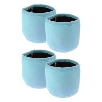 OEM Juego De 4 Fundas Aislantes Para Tazas De Caf&eacute;, Color Azul Lago