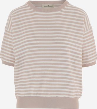 Bruno Manetti Gestreifter Baumwollpullover von Bruno Manetti