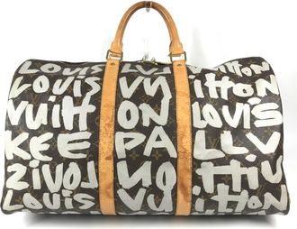 Louis Vuitton Brown Monogram White Monogram Boston Bag (Pre-Owned)