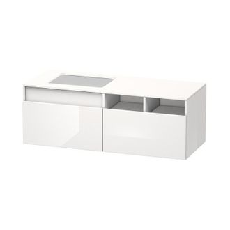 Duravit Duravit Durastyle, Mueble Bajo Pared 6885, 2 Cajones, Lavabo A La Izquierda, Para Empotrar El Lavabo Desde Abajo, 1400mm, Color (frente/cuerpo): Grafi