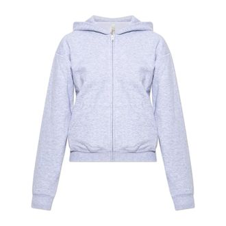 SKIMS Cotton Fleece Classic Zip-Up Hoodie - Dames - Vesten met rits - Grijs - S - Katoen - Hoodies & sweatvesten