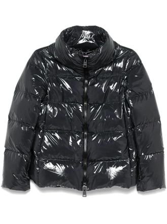 Herno Dark Grey Glossy Puffer Jacket