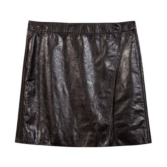 Luisa Cerano Rokken, Dames, Bruin, XS, Leer, Lams Nappa Minirok