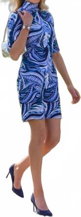Jude Connally Grace Dress In Navy Paisley