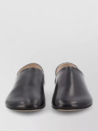J.W.Anderson leather loafer shoe round toe design