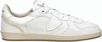Philippe Model Pgal Low Leather Lace Up Sneakers