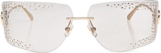 Jimmy Choo London Jc 4009B Zonnebril - Dames - Zonnebrillen - Geel - ONE Size - Accessoires
