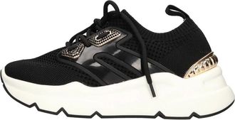 Emanuelle Vee Sneakers Zwart - Dames - Sneakers - Zwart - 40 EU - Leer - Schoenen