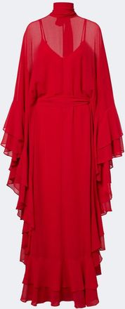 De La Vali Socorro chiffon maxi dress